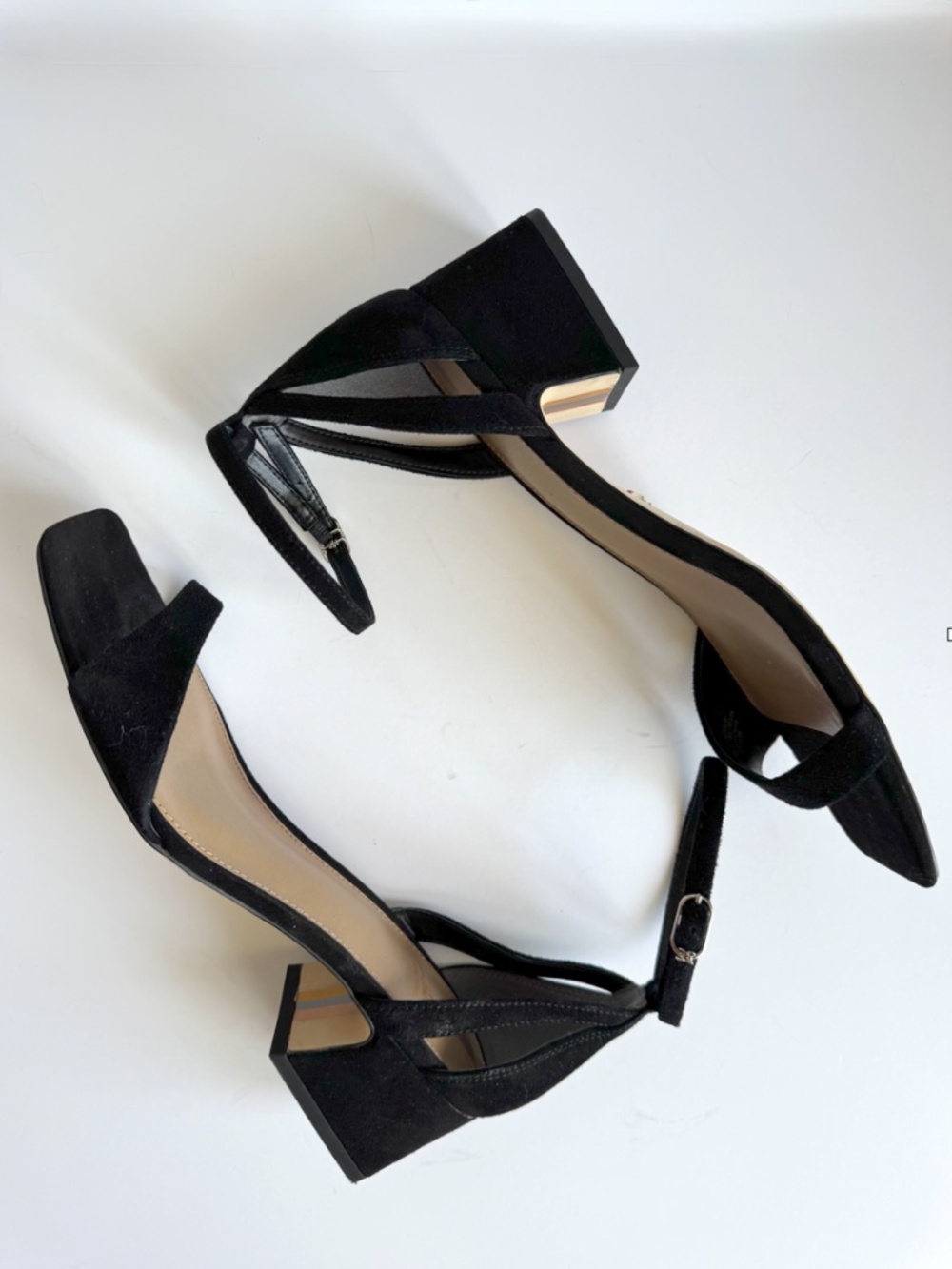 Sam Edelman Wilson Ankle-Strap Block-Heel Sandals in Black Size 8 - Picture 4 of 9